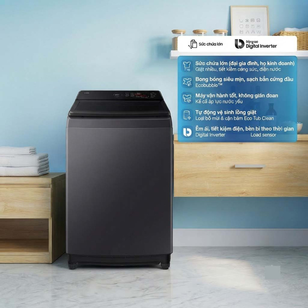 Máy giặt Samsung 17Kg WA40F17E7CSV  - Hàng chính hãng