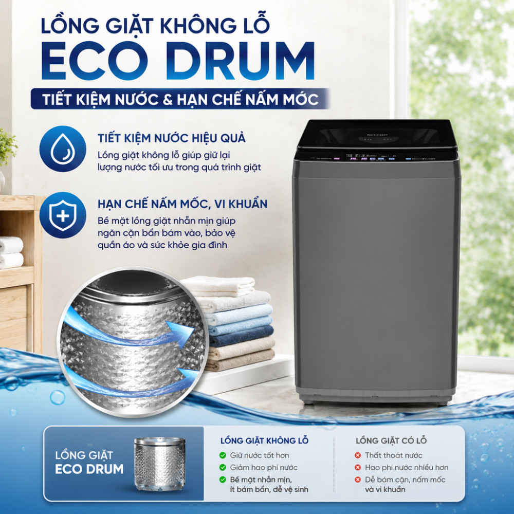 Máy giặt Sharp 12 kg ES-TN121EN-DG - Hàng chính hãng