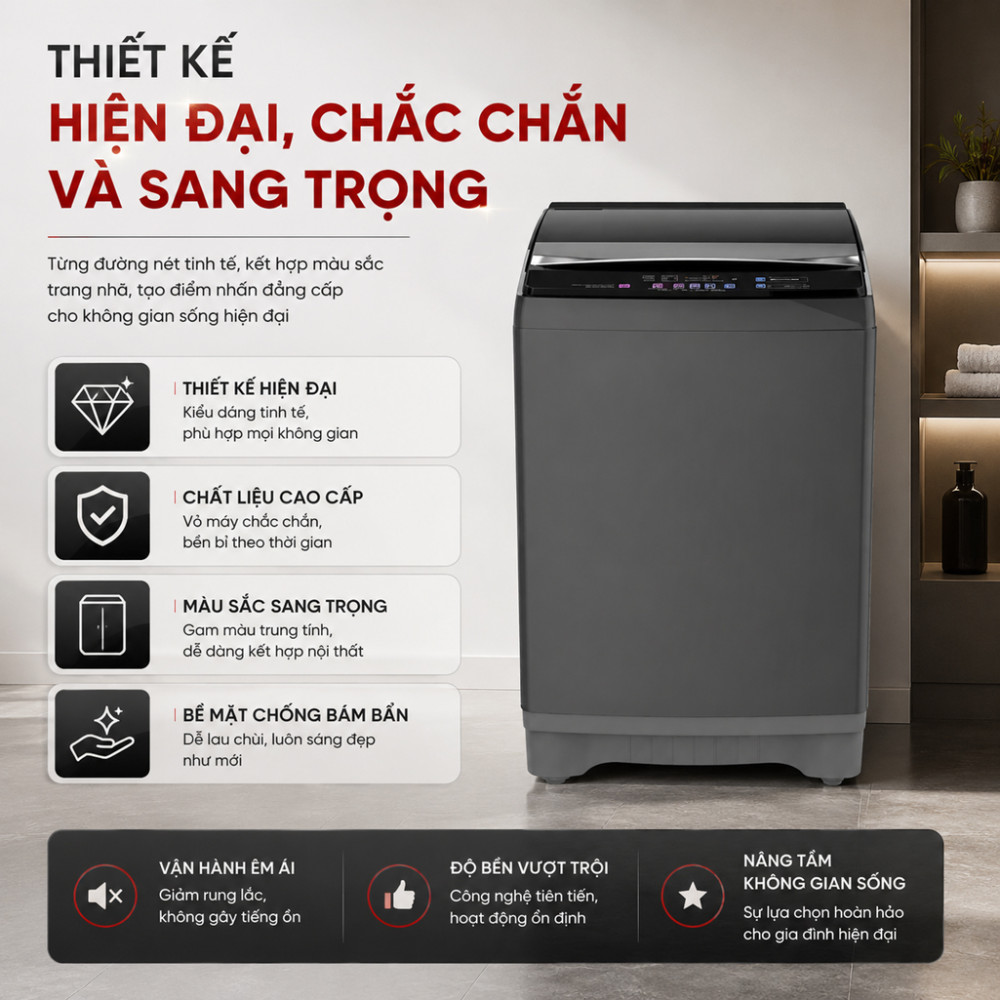 Máy giặt Sharp Inverter 18 kg ES-TN181ED-DG - Hàng chính hãng