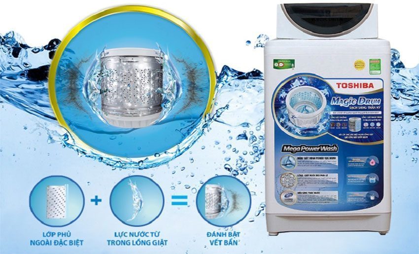 Thiết kế lồng giặt của máy giặt Toshiba AW-MF920LVWK