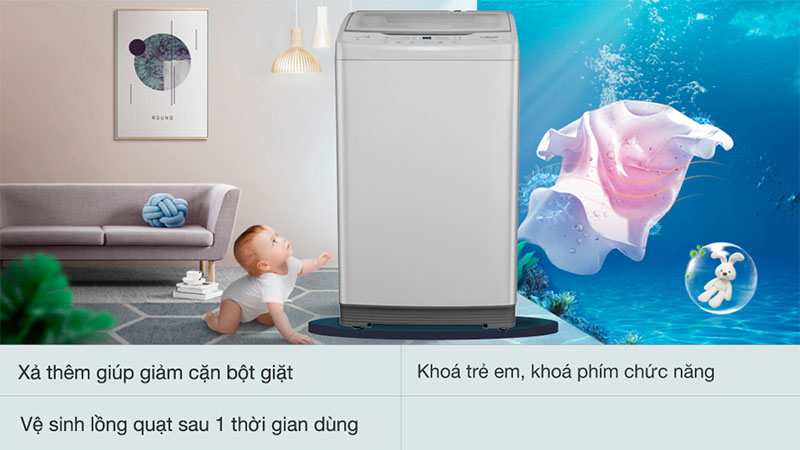 Tính năng tiện ích của Máy giặt Whirlpool 9.5 kg VWVC9502FW