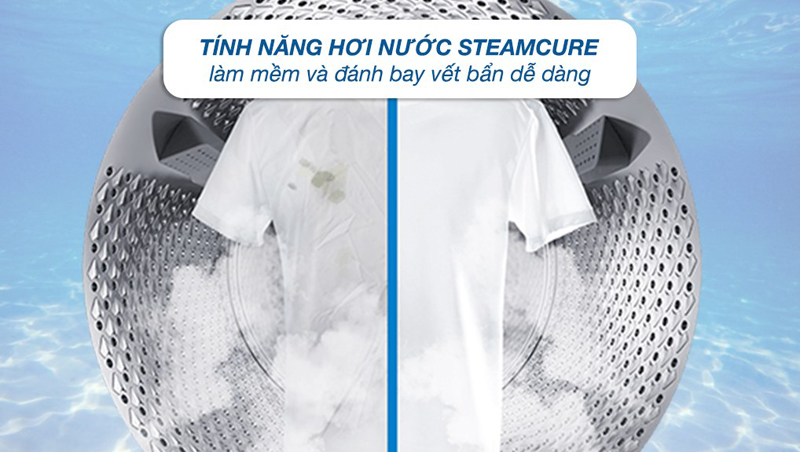 Công nghệ giặt nước nóng SteamCure diệt khuẩn