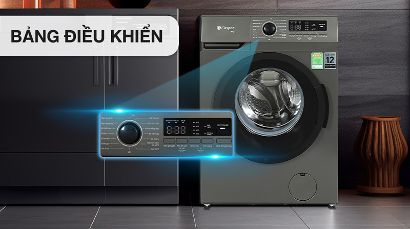 Bảng điều khiển nút nhấn và núm xoay dễ dàng thao tác