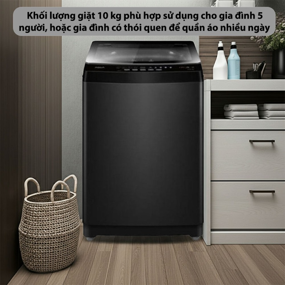 Máy giặt cửa trên Inverter 10 kg Aqua AWM10-B316L(B) - Hàng chính hãng