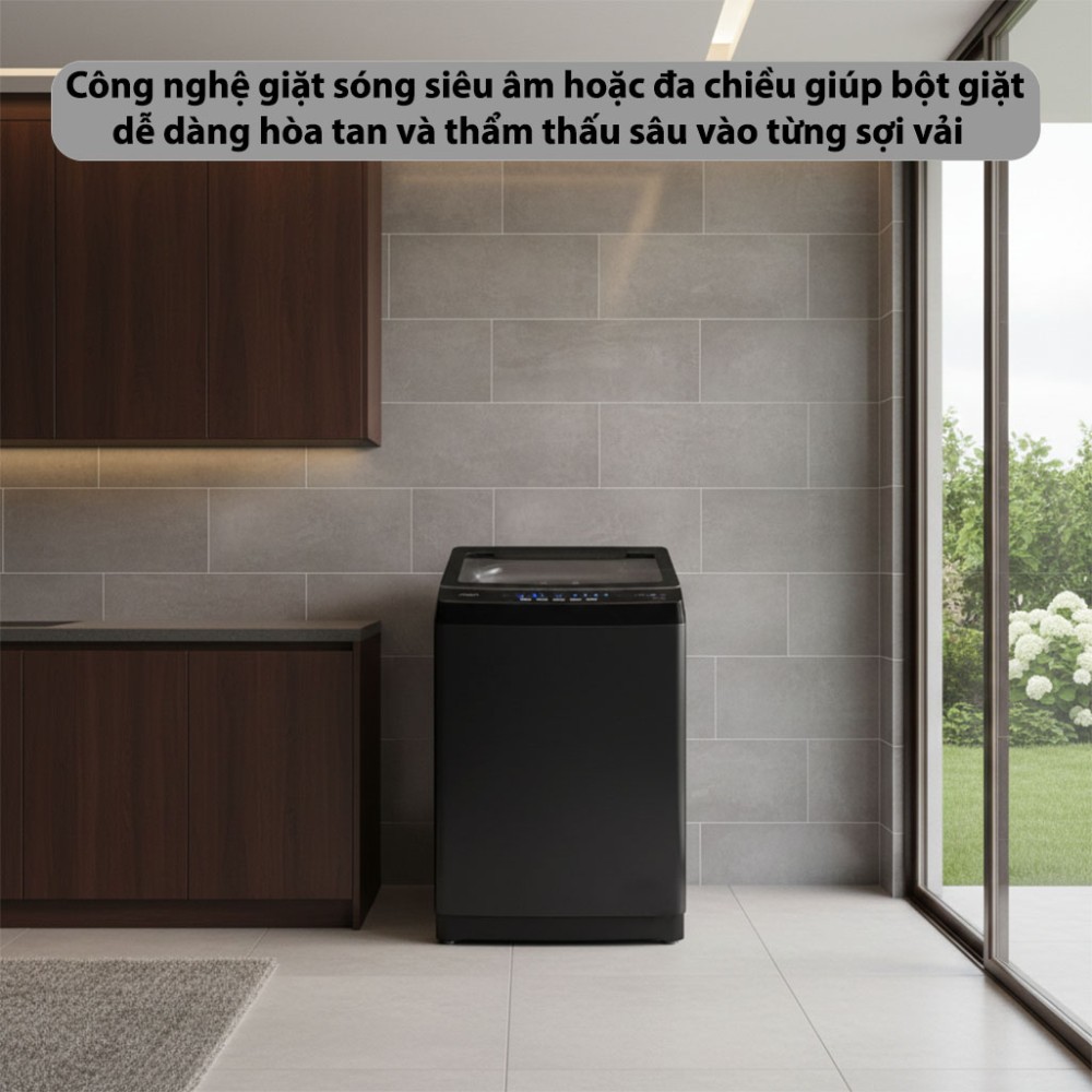 Máy giặt cửa trên Inverter 10 kg Aqua AWM10-B316L(B) - Hàng chính hãng