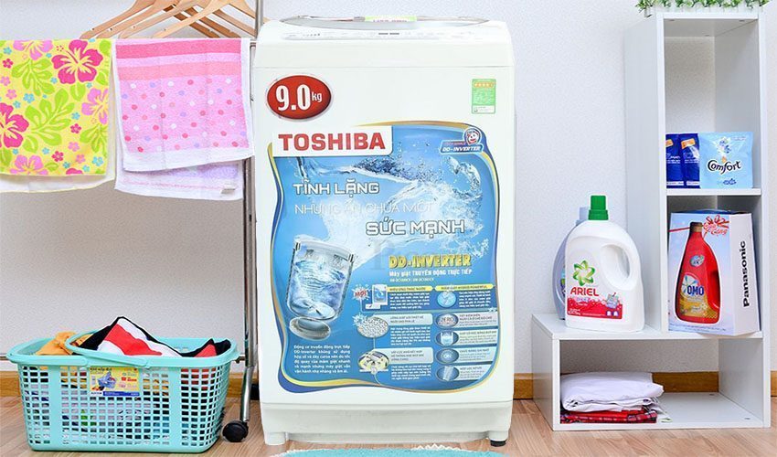 Ưsng dụng của máy giặt cửa trên Inverter Toshiba AW-DC1000CV
