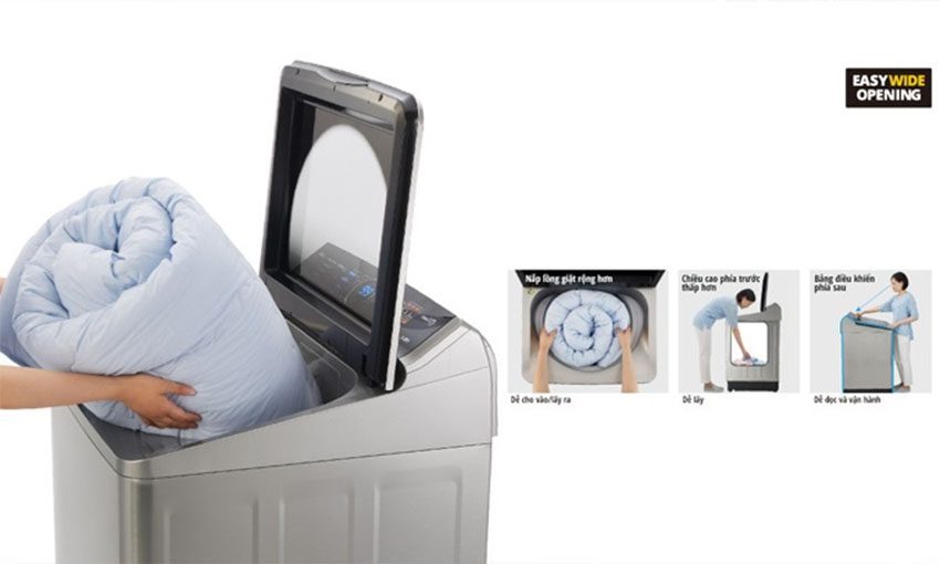 Chức năng của máy giặt cửa trên inverter Panasonic NA-FS85X7LRV (8.5kg)