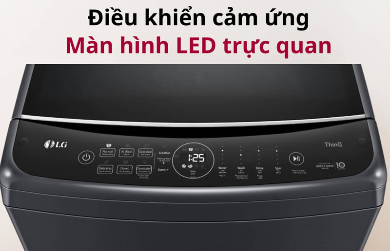 Bảng điều khiển cảm ứng hiện đại, dễ thao tác