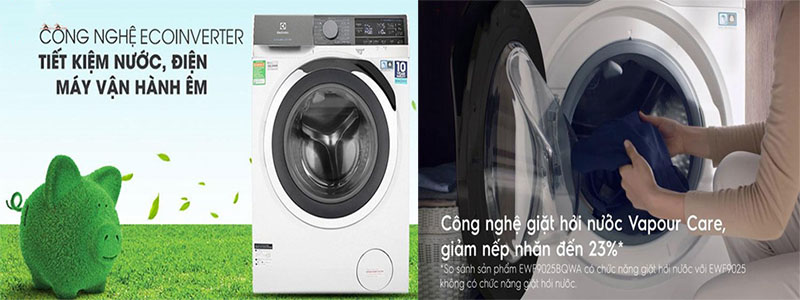 Công nghệ Inverter của Máy giặt cửa trước Electrolux EWF9023BDWA