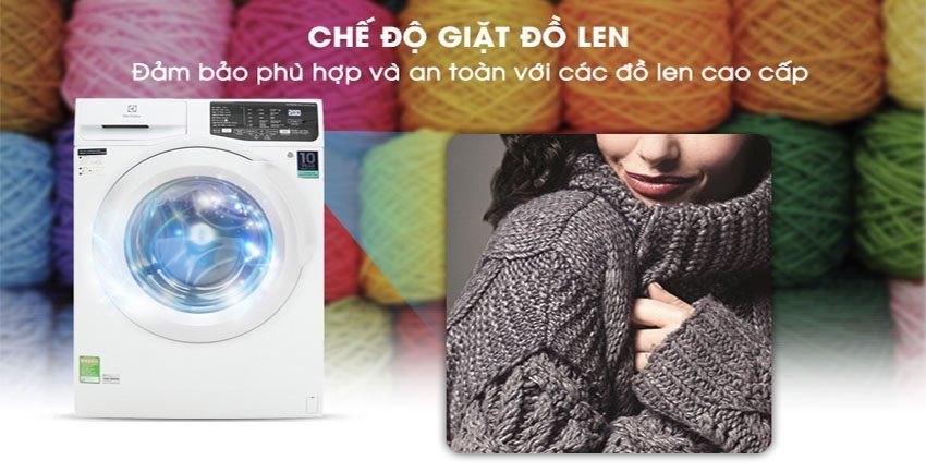 Chế độ giặt đồ len của Máy giặt cửa trước Inverter Electrolux EWF8025CQWB