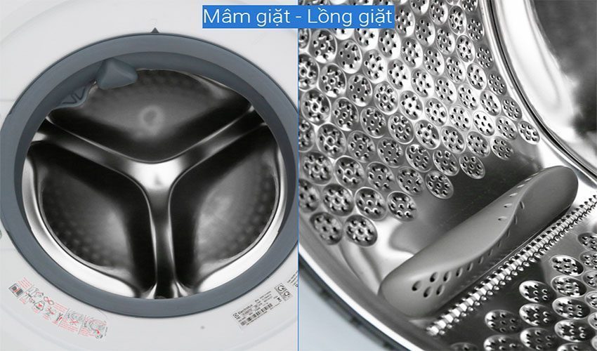 Thiết kế lồng giặt của Máy giặt cửa trước Inverter Electrolux EWW1042AEWA