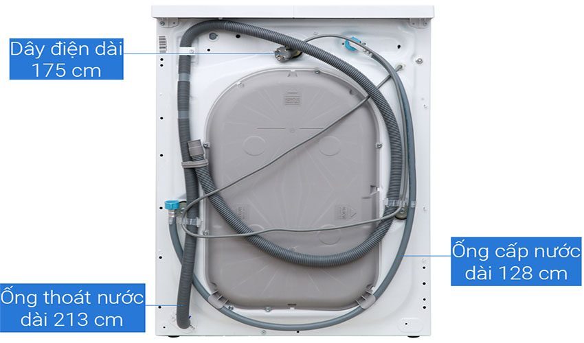 Mặt sau của Máy giặt cửa trước Inverter Electrolux EWW1042AEWA