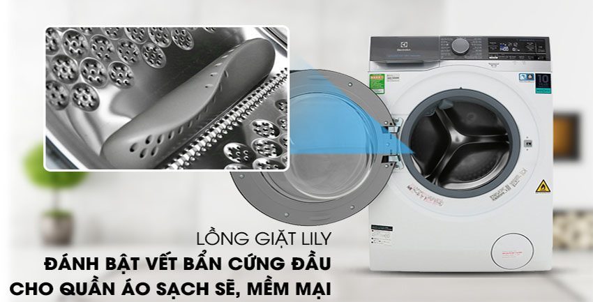 Thiết kế lồng giặt của Máy giặt cửa trước Inverter Electrolux EWW1141AEWA