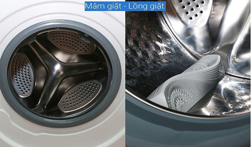 Mâm và lồng giặt của máy giặt cửa trước Inverter Toshiba TW-BH95M4