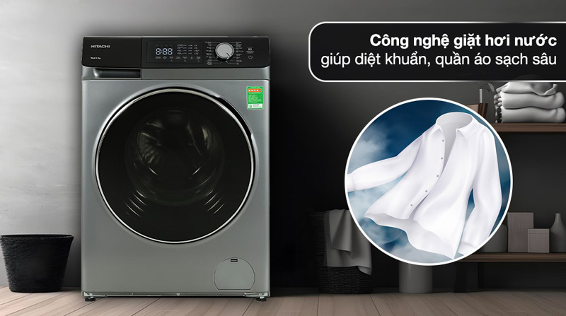 Công nghệ giặt nước nóng diệt 99.9% vi khuẩn