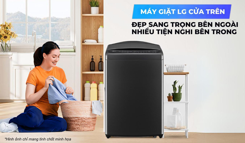 Kiểu dáng máy giặt cửa trên - lồng đứng hiện đại