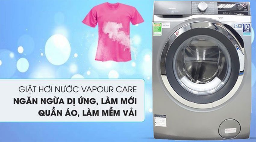 Máy giặt lồng ngang Electrolux EWF1023BESA với chức năng giặt hơi nước