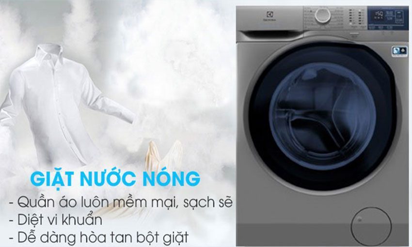 Máy giặt lồng ngang Inverter Electrolux EWF8024ADSA với chế độ giặt nước nóng