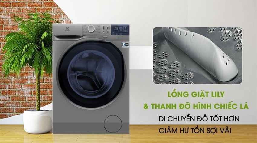 Máy giặt lồng ngang Inverter Electrolux EWF9024ADSA với thiết kế lồng giặt Lily