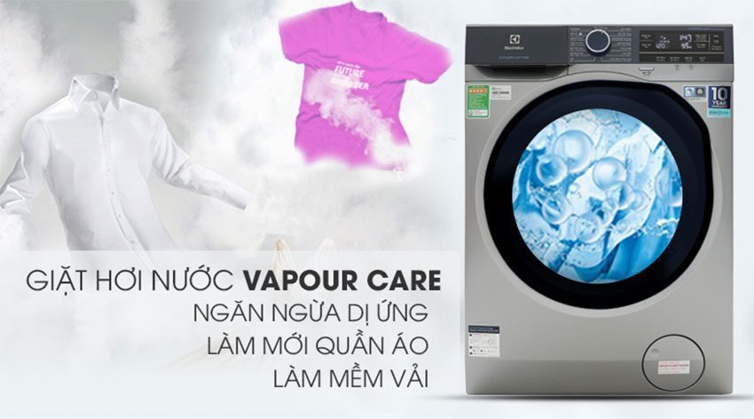 Máy giặt lồng ngang Inverter Electrolux EWF9523ADSA với chức năng giặt hơi nước