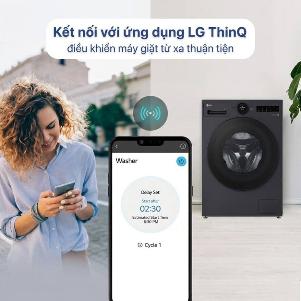 Máy giặt LG AI DD Inverter 12 kg FX1412S3KAV - Hàng chính hãng