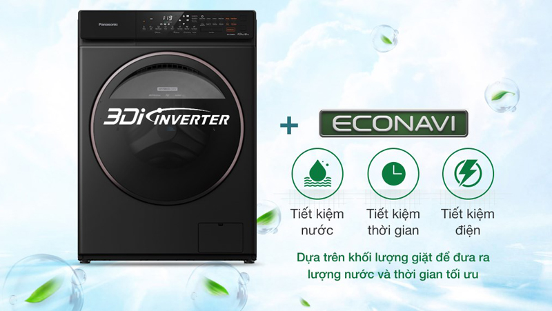 Công nghệ 3Di Inverter + cảm biến Econavi tiết kiệm điện năng, vận hành êm ái