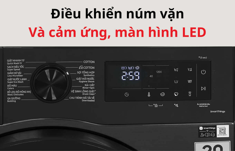 Bảng điều khiển song ngữ Anh - Việt dễ dàng thao tác