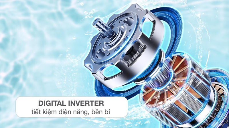 Công nghệ Digital Inverter cho khả năng vận hành êm ái, tiết kiệm điện năng