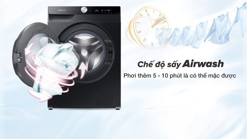 Chế độ sấy của Máy giặt sấy AI Ecobubble Inverter giặt 11kg - sấy 7kg Samsung WD11T734DBX/SV