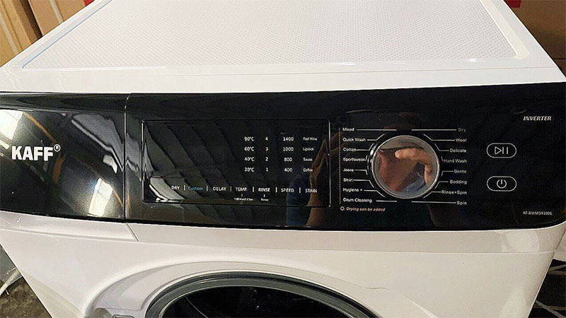 Bảng điều khiển của Máy giặt sấy Kaff KF-BWMDR1006