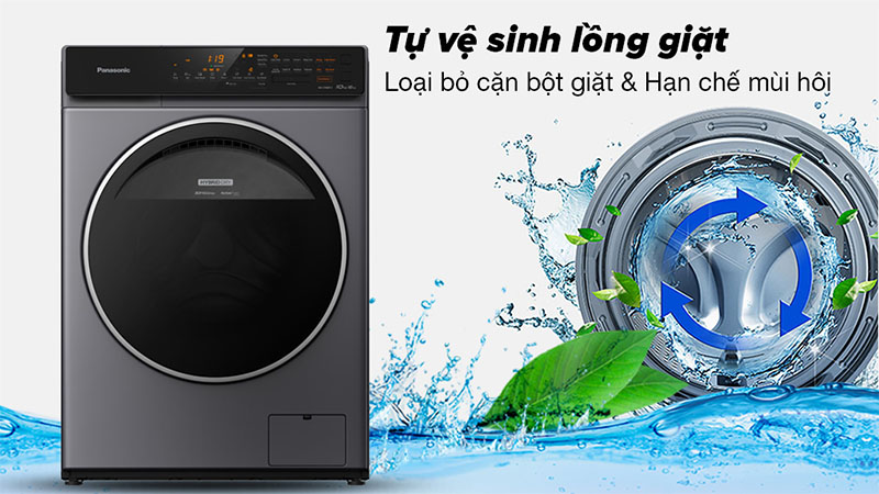 Máy giặt sấy Panasonic Inverter 10 kg NA-S106FC1LV - Hàng chính hãng