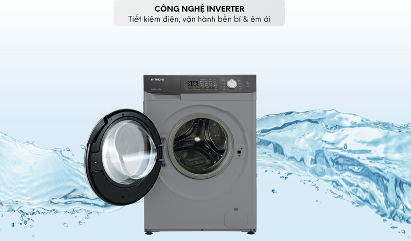 Máy giặt sấy Hitachi Inverter BD-D1054HVOS - Hàng chính hãng