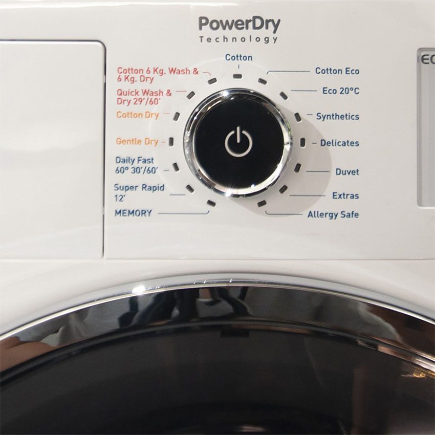 Bảng điều khiển của máy giặt sấy kết hợp Hafele HWD-F60A 533.93.100
