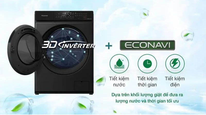 Công nghệ 3D Inverter giúp giặt sạch tối ưu, tiết kiệm điện