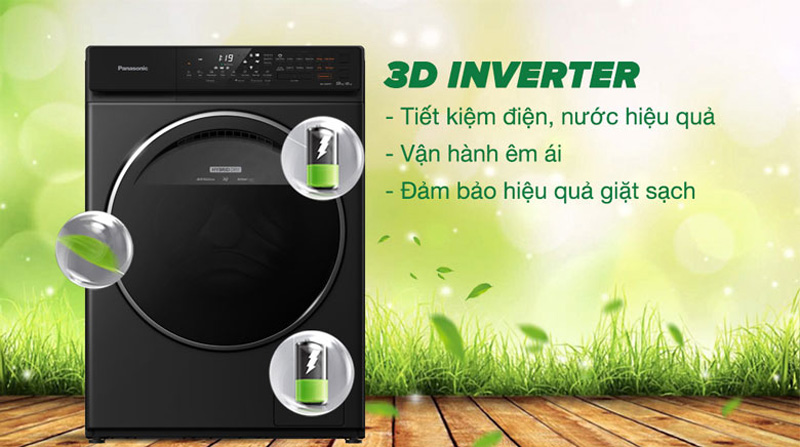 Công nghệ 3D Inverter giặt sạch tối ưu