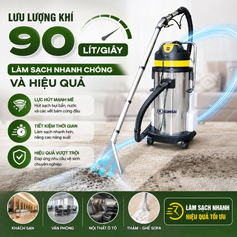 Máy giặt thảm Kumisai KMS401C - Hàng chính hãng