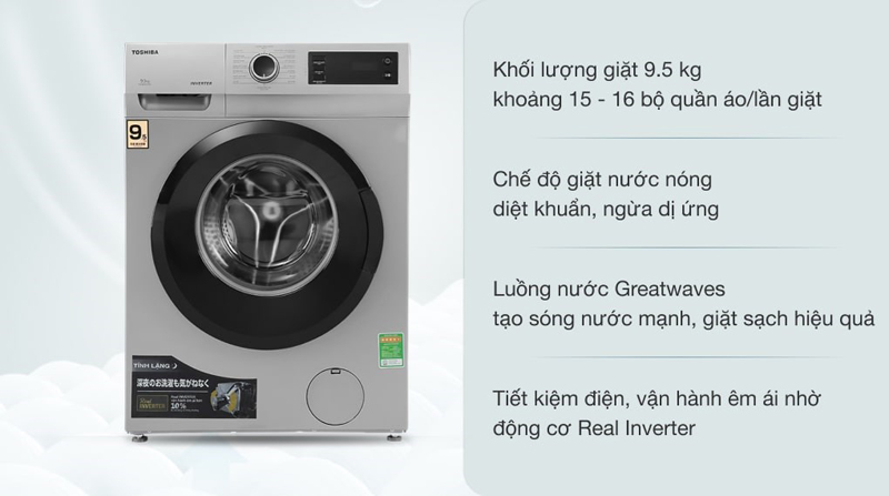 Đặc điểm nổi bật của máy giặt Toshiba TW-BK105S3V (SK) 