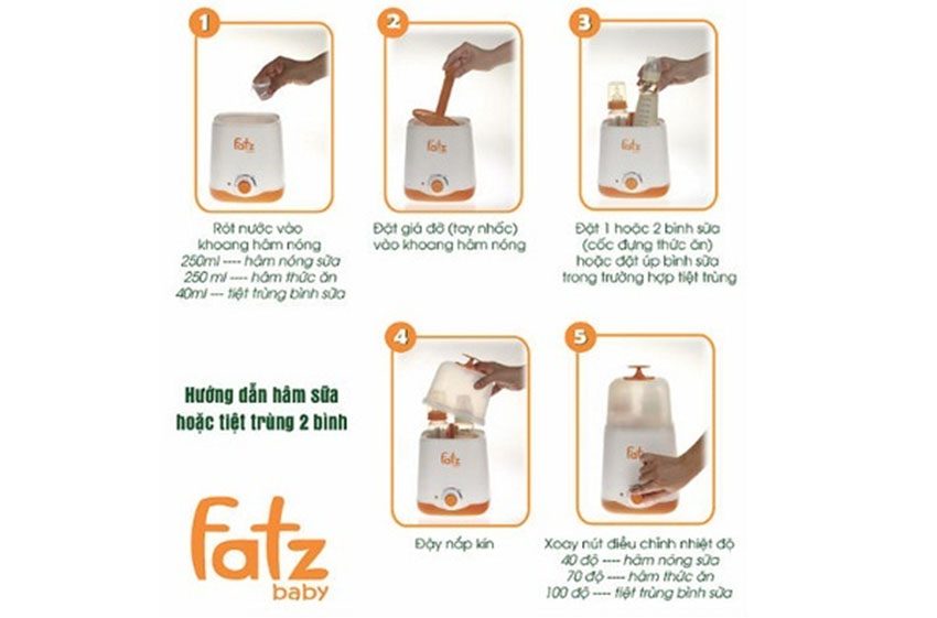Cách dùng máy hâm sữa FatzBaby FB3012SL