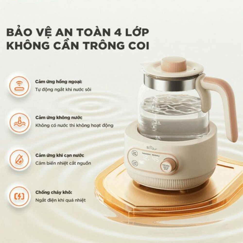 Máy hâm sữa tiệt trùng Bear WW-4H12M - Hàng chính hãng