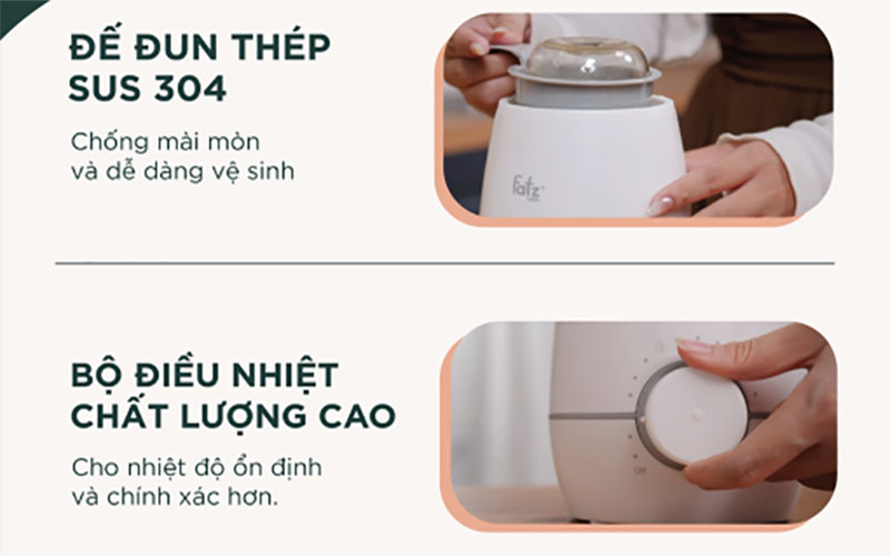 Thiết kế của Máy hâm sữa và tiệt trùng Mono 10 Fatzbaby FB3053SJ