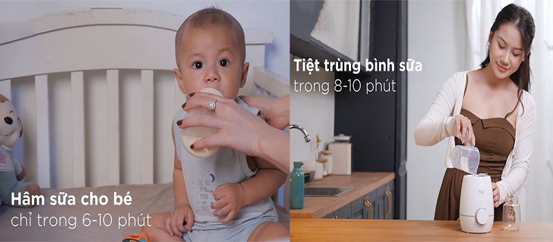 Máy hâm sữa và tiệt trùng Mono 10 Fatzbaby FB3053SJ