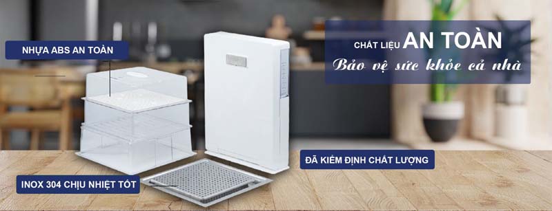 Chất liệu cao cấp, an toàn khi tiếp xúc nhiệt độ cao