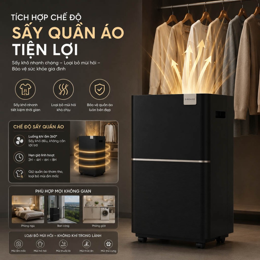 Máy hút ẩm Dreame DB40 - Hàng chính hãng