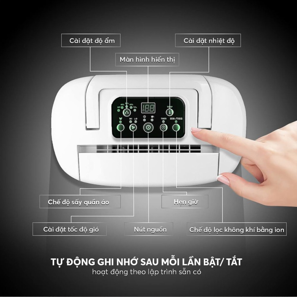 Máy hút ẩm không khí Elmich DE-3923 - Hàng chính hãng