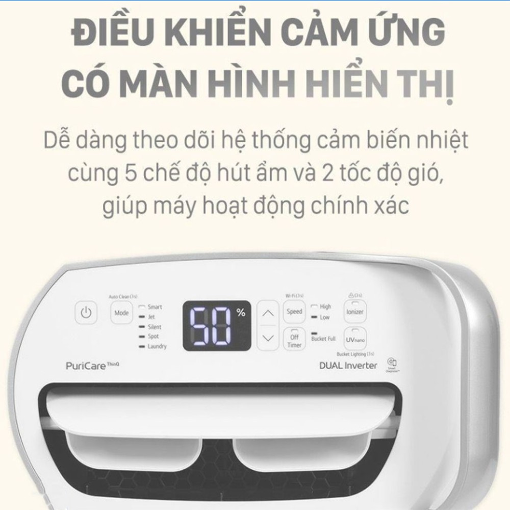 Máy hút ẩm LG Dual Inverter MD16GQSE0.ABAE - Hàng chính hãng