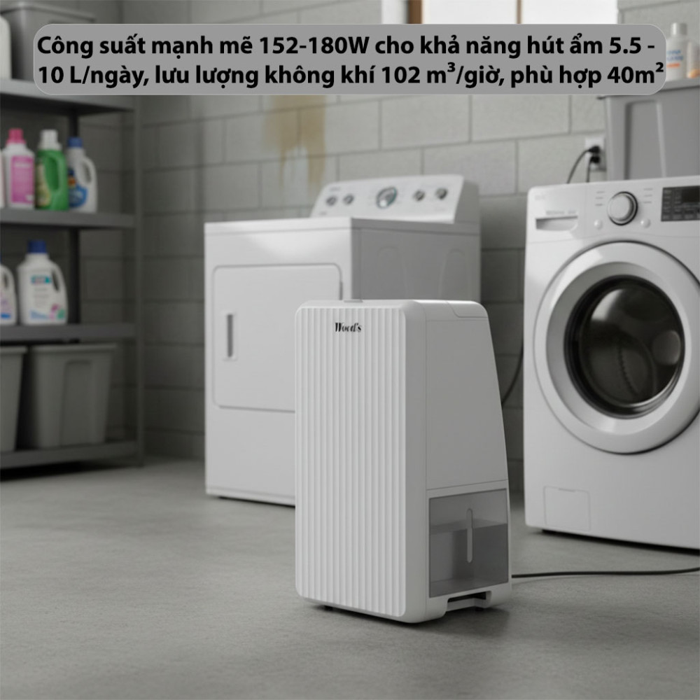 Máy hút ẩm Wood’s MRD10 - Hàng chính hãng