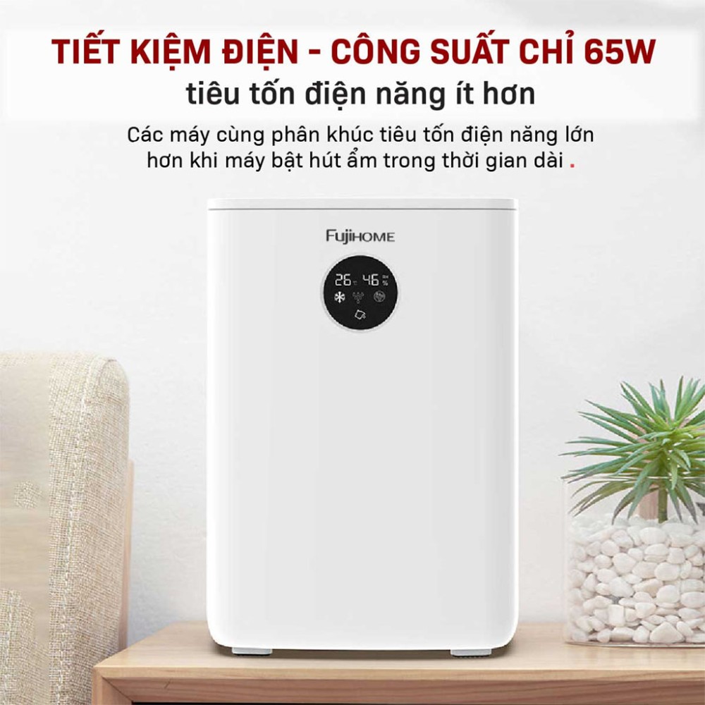 Máy hút ẩm bán dẫn kết hợp lọc không khí Fujihome DHP05-MINI - Hàng chính hãng