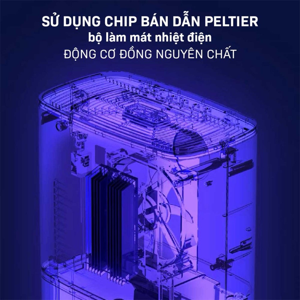 Máy hút ẩm bán dẫn kết hợp lọc không khí Fujihome DHP05-MINI - Hàng chính hãng