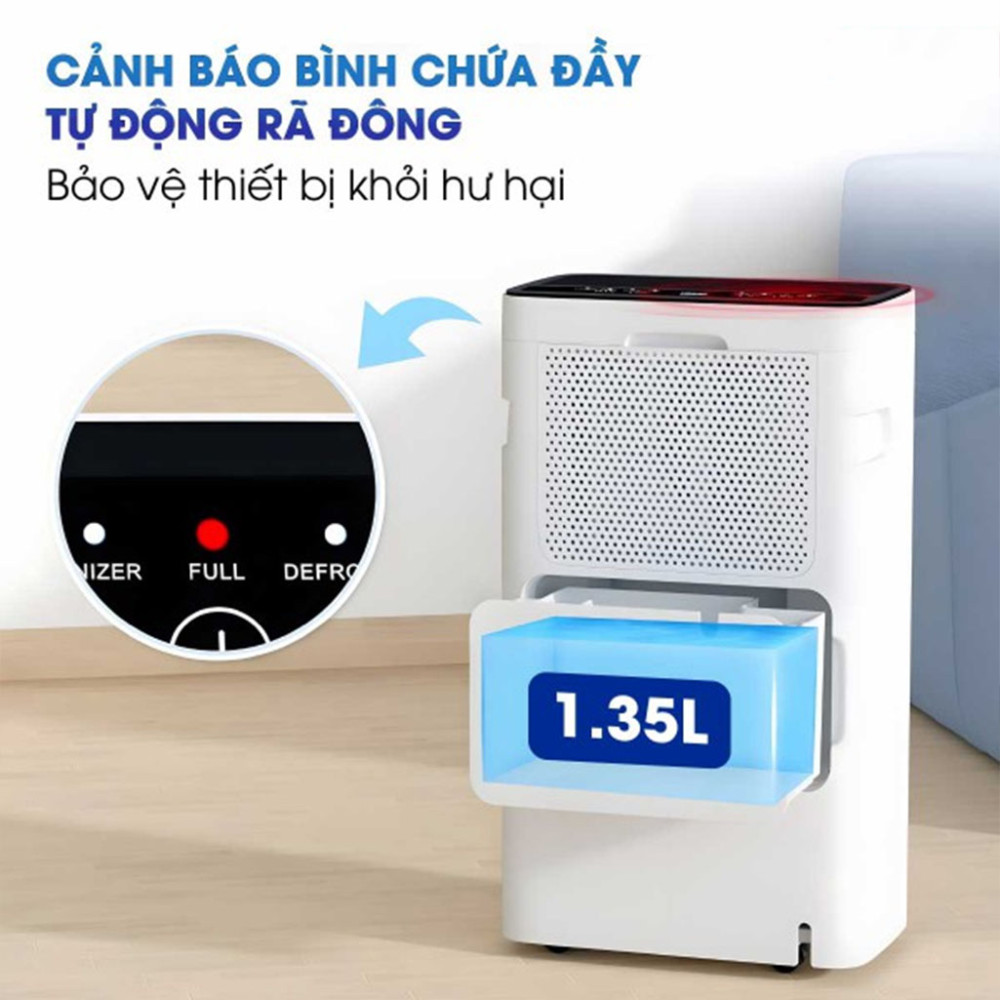 Máy hút ẩm dân dụng Fujihome DH10LITE - Hàng chính hãng