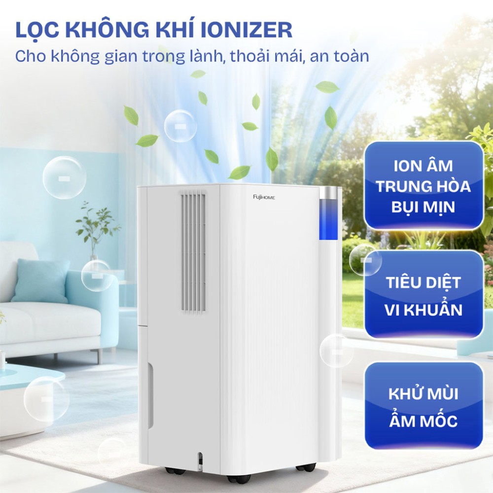 Máy hút ẩm dân dụng Fujihome DH10NEW - Hàng chính hãng